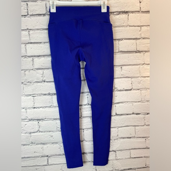 Zella Blue High Rise Leggings with Pockets size Small - Picture 5 of 6